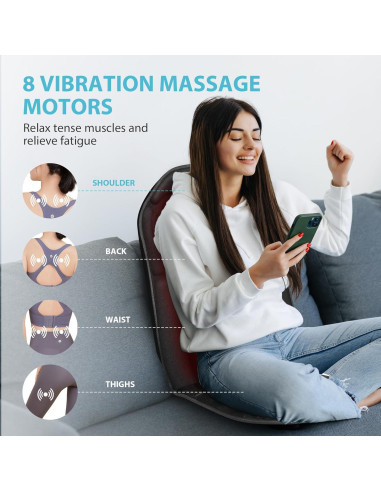 Almohadilla de Masaje CuPiLo CPL-2102 con Calor y Vibración