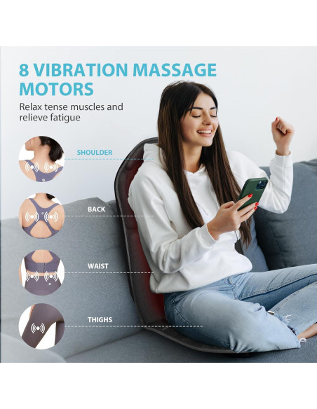 Almohadilla de Masaje CuPiLo CPL-2102 con Calor y Vibración