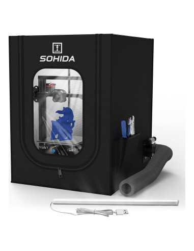 Cubierta para Impresora 3D SOHIDA con Ventilación y LED