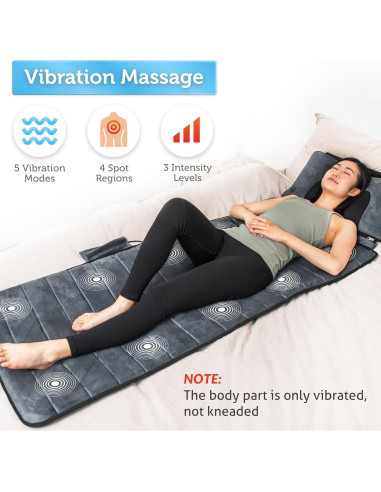 Esteras de Masaje Comfier CF-3603U con Calor y Vibración