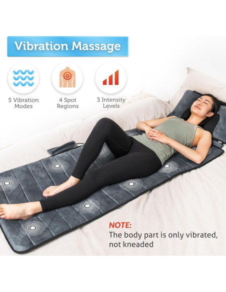 Esteras de Masaje Comfier CF-3603U con Calor y Vibración