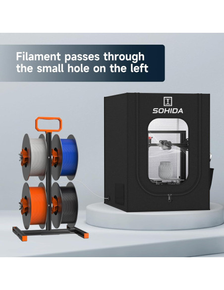 Cubierta para Impresora 3D SOHIDA con Ventilación y LED