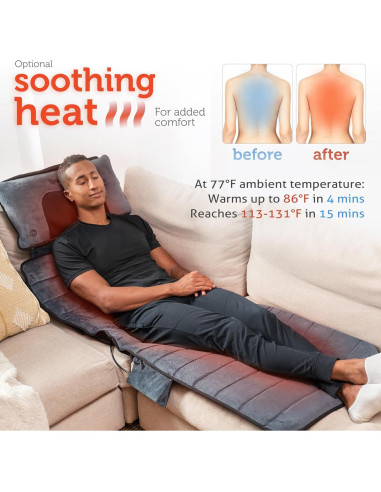 Esteras de Masaje Comfier CF-3603U con Calor y Vibración