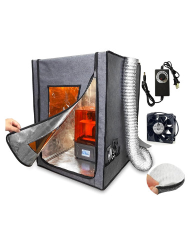 Cubierta para impresora 3D DORUNDEA con ventilación ajustable