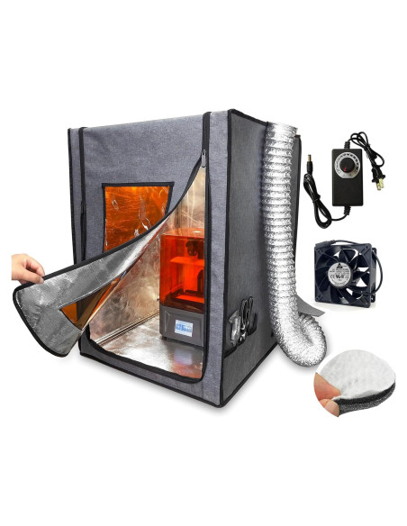 Cubierta para impresora 3D DORUNDEA con ventilación ajustable