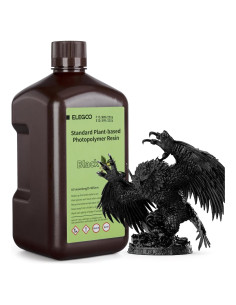 Resina 3D ELEGOO 2000g a base de plantas UV 405nm - Negro