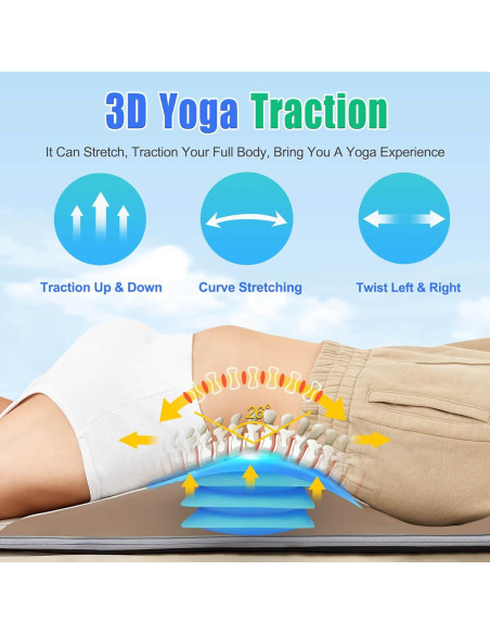 Colchoneta de Masaje Comrelax HY-8639 3D Calor Plegable