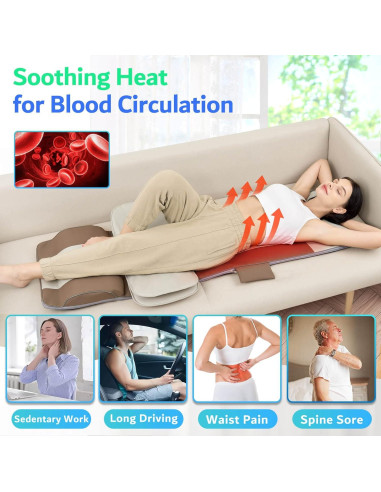 Colchoneta de Masaje Comrelax HY-8639 3D Calor Plegable