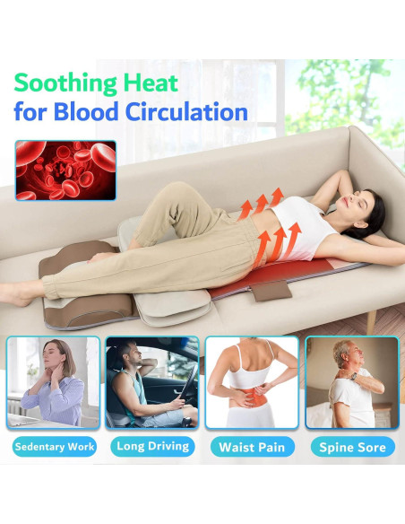 Colchoneta de Masaje Comrelax HY-8639 3D Calor Plegable