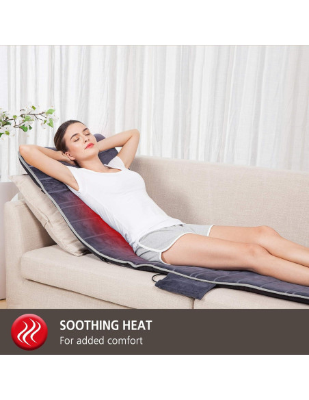 Almohadilla de Masaje Comfier CF-3603S con Calor y 10 Motores