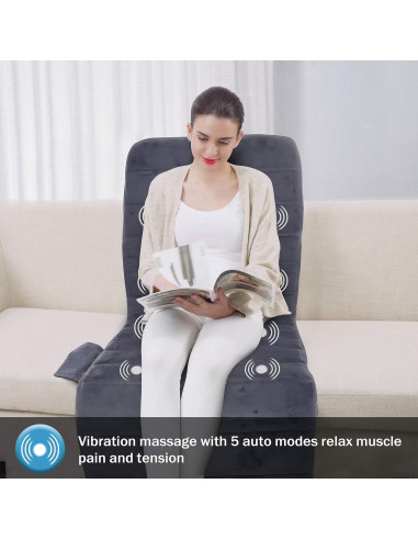 Almohadilla de Masaje Comfier CF-3603S con Calor y 10 Motores