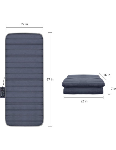 Almohadilla de Masaje Comfier CF-3603S con Calor y 10 Motores