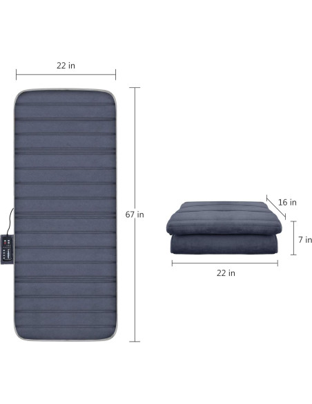 Almohadilla de Masaje Comfier CF-3603S con Calor y 10 Motores