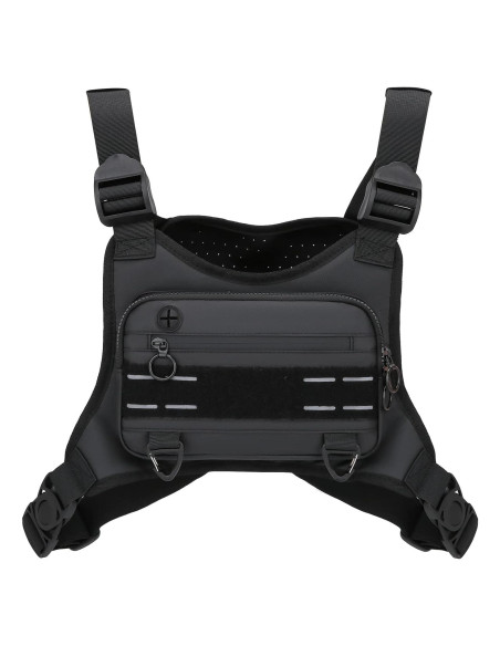 Bolsa de Pecho Deportiva Muserise Negra Resistente al Agua