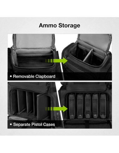 Mochila Táctica TIDEWE para Armas y Municiones - Negro