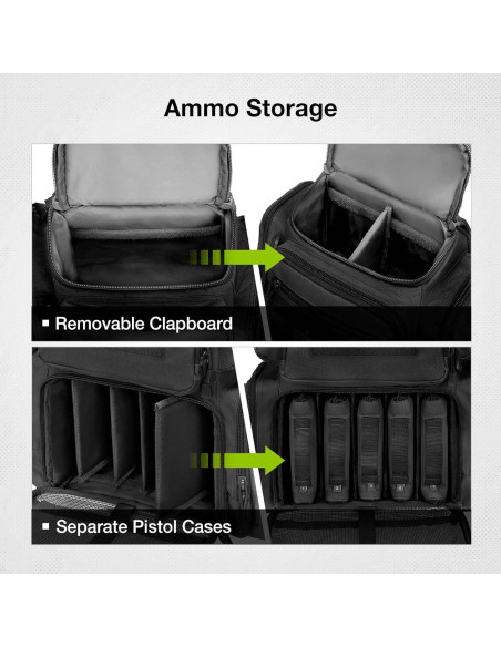 Mochila Táctica TIDEWE para Armas y Municiones - Negro