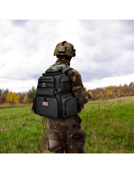Mochila Táctica TIDEWE para Armas y Municiones - Negro