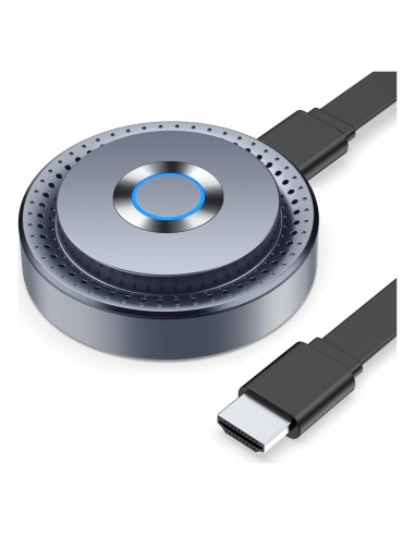 Adaptador HDMI Inalámbrico TPUFO Q8 4K Gris para TV y Proyector