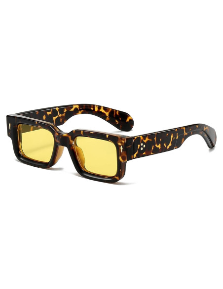 Gafas de sol cuadradas EYLRIM UV400 unisex marco grueso