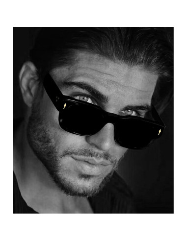 Gafas de sol cuadradas EYLRIM UV400 unisex marco grueso