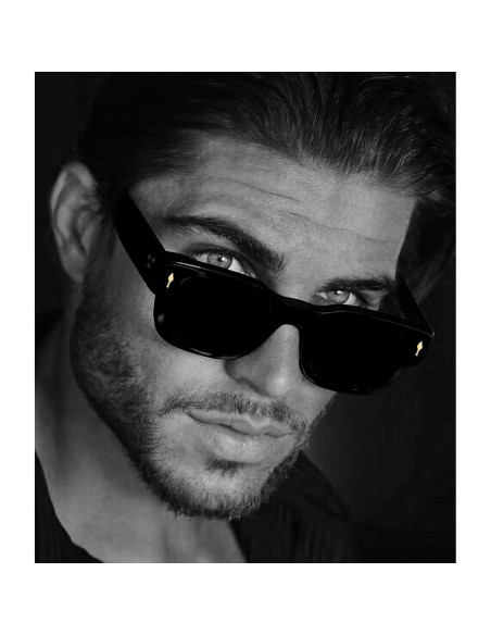 Gafas de sol cuadradas EYLRIM UV400 unisex marco grueso