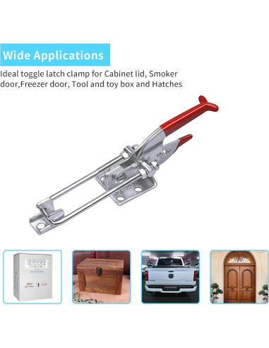 5Pack Cierre de Leva SKYCY 2000kg Ajustable Rojo