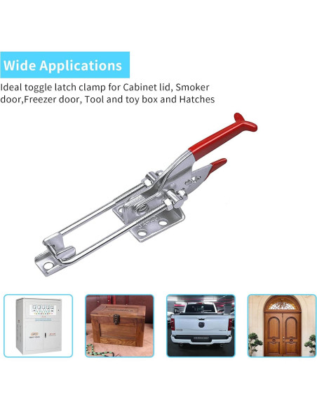 5Pack Cierre de Leva SKYCY 2000kg Ajustable Rojo