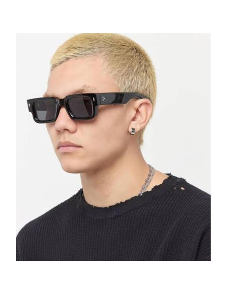 Gafas de sol cuadradas EYLRIM UV400 unisex marco grueso