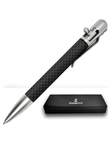 Bolígrafo de Lujo SL Simple Limit Retráctil Carbono 0.5mm