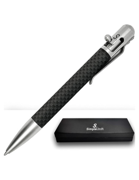 Bolígrafo de Lujo SL Simple Limit Retráctil Carbono 0.5mm