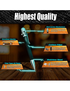 Bolígrafo de Lujo SL Simple Limit Retráctil Carbono 0.5mm 2