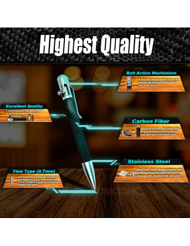 Bolígrafo de Lujo SL Simple Limit Retráctil Carbono 0.5mm