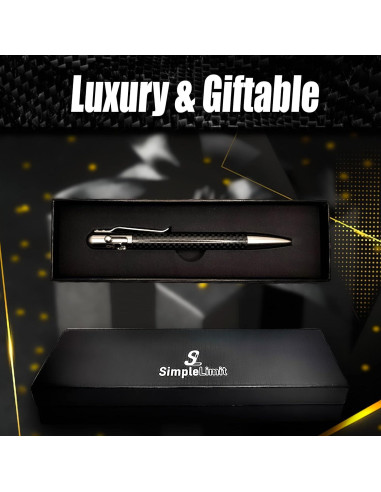 Bolígrafo de Lujo SL Simple Limit Retráctil Carbono 0.5mm