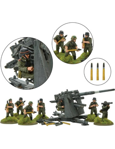 Warlord Games Flak 37 88mm Ejército Alemán Miniaturas