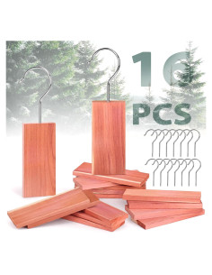 Paquete de 16 tablones de cedro rojo aromático para armarios