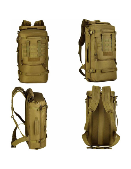 Mochila Táctica Militar Huntvp 50L 3 Vías Modular WR