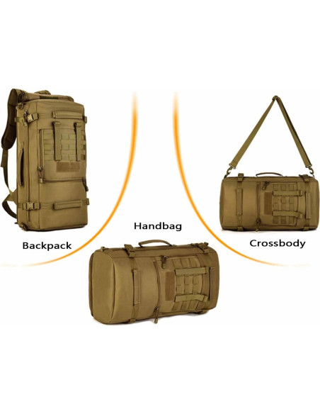 Mochila Táctica Militar Huntvp 50L 3 Vías Modular WR