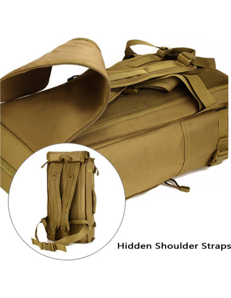 Mochila Táctica Militar Huntvp 50L 3 Vías Modular WR