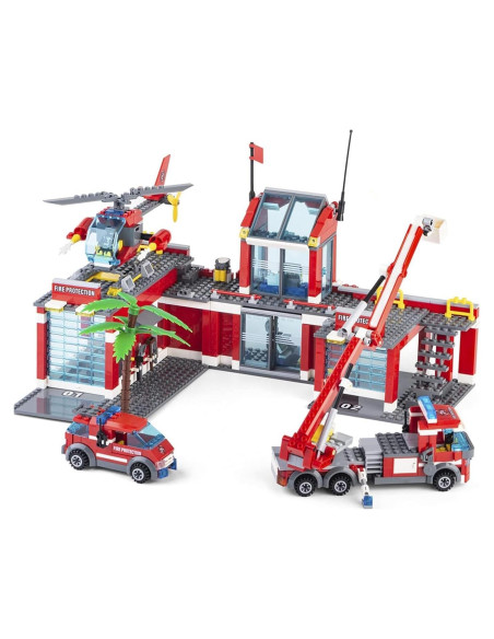 QLT Kit Estación de Bomberos Ciudad 774 Piezas Juguete STEM