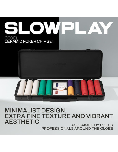 Fichas de Póker Cerámica SLOWPLAY Godel 300 PCS 39mm