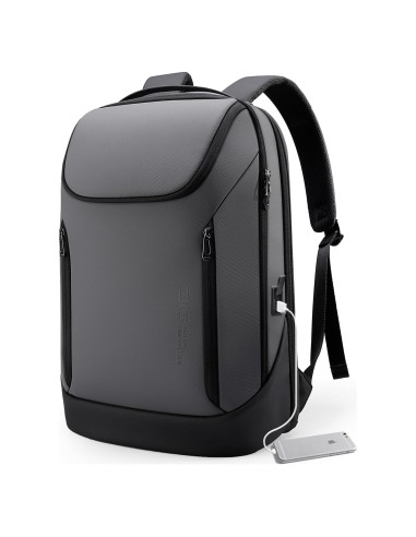 Mochila BANGE Inteligente Impermeable 15.6" USB Gris