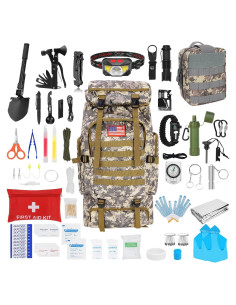 Kit de Supervivencia Skywod con Mochila 70L y Primeros Auxilios