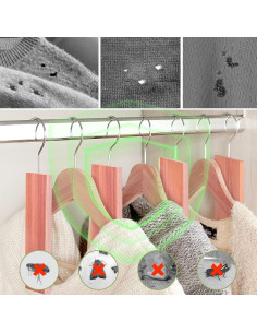 Paquete de 16 tablones de cedro rojo aromático para armarios 2