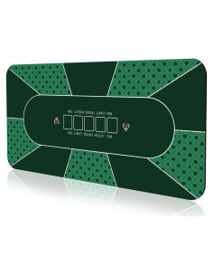 Tapete de Póker YUZPKRSI 178 x 89 cm Antideslizante