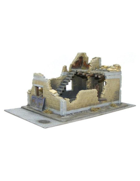 Casa en Ruinas Warlord Games 1:56 WWII Diorama 30x20 cm