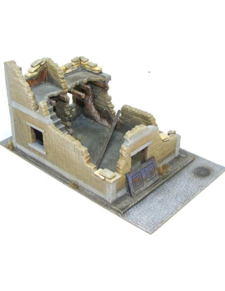 Casa en Ruinas Warlord Games 1:56 WWII Diorama 30x20 cm