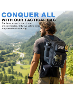 Mochila Táctica Mini Kcross 12L Unisex Negra 2