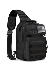 Mochila Sling Táctica G4Free EDC Negra 31x22x15 cm