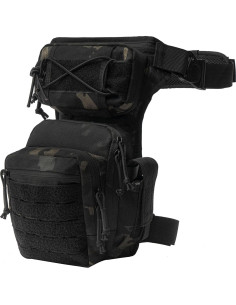 Bolsa Táctica de Muslo ATZB Camo Oscuro 26x33x11cm 2
