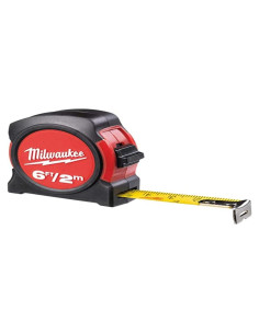 Cinta Métrica Milwaukee 1.83 m Fibra de Vidrio Rojo